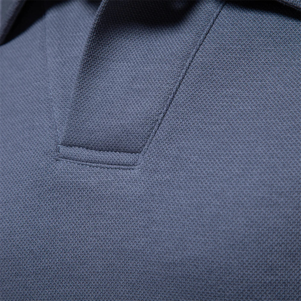 polo col montant en coton doux, élégant et confortable pour l'automne