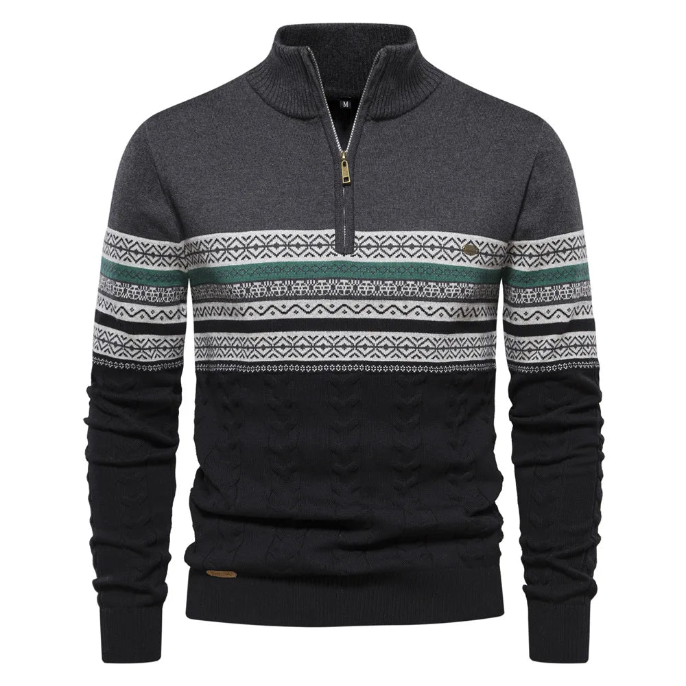 pull à motifs subtils en laine douce pour un confort élégant automnal