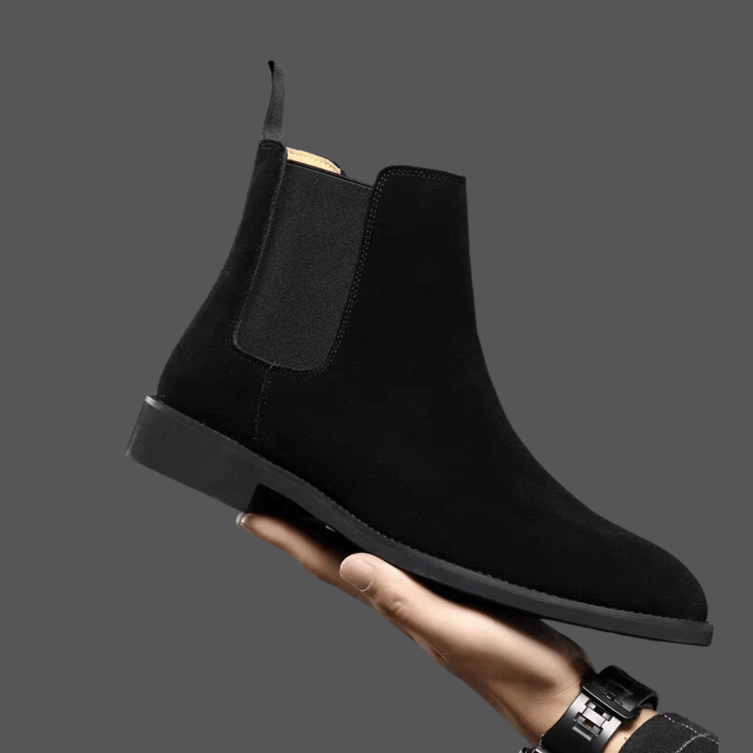 bottes chelsea en daim, élégance intemporelle et confort assuré