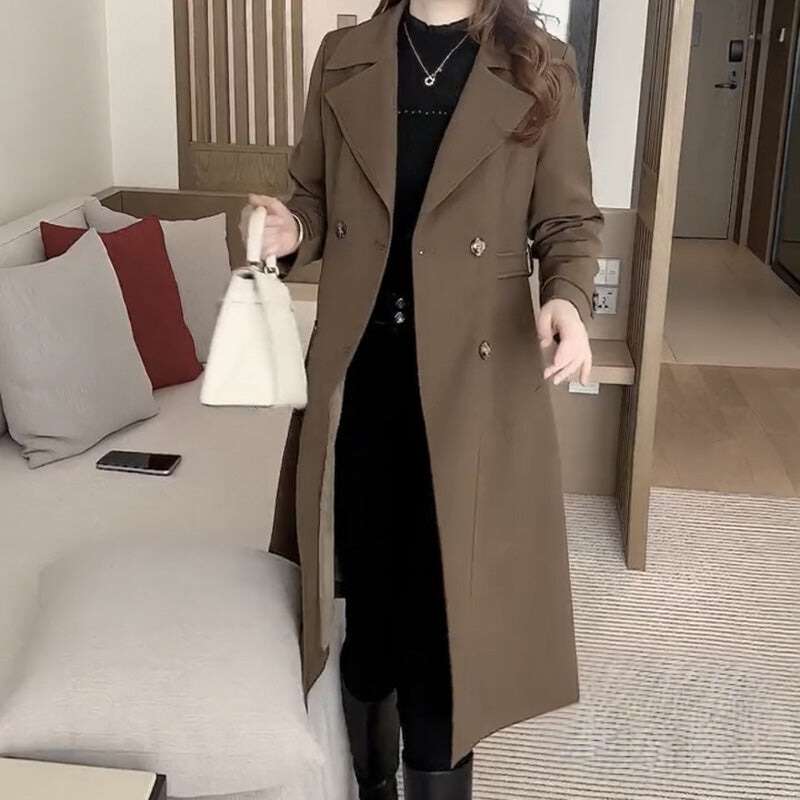 trench-coat en laine, élégant et confortable pour l'automne-hiver