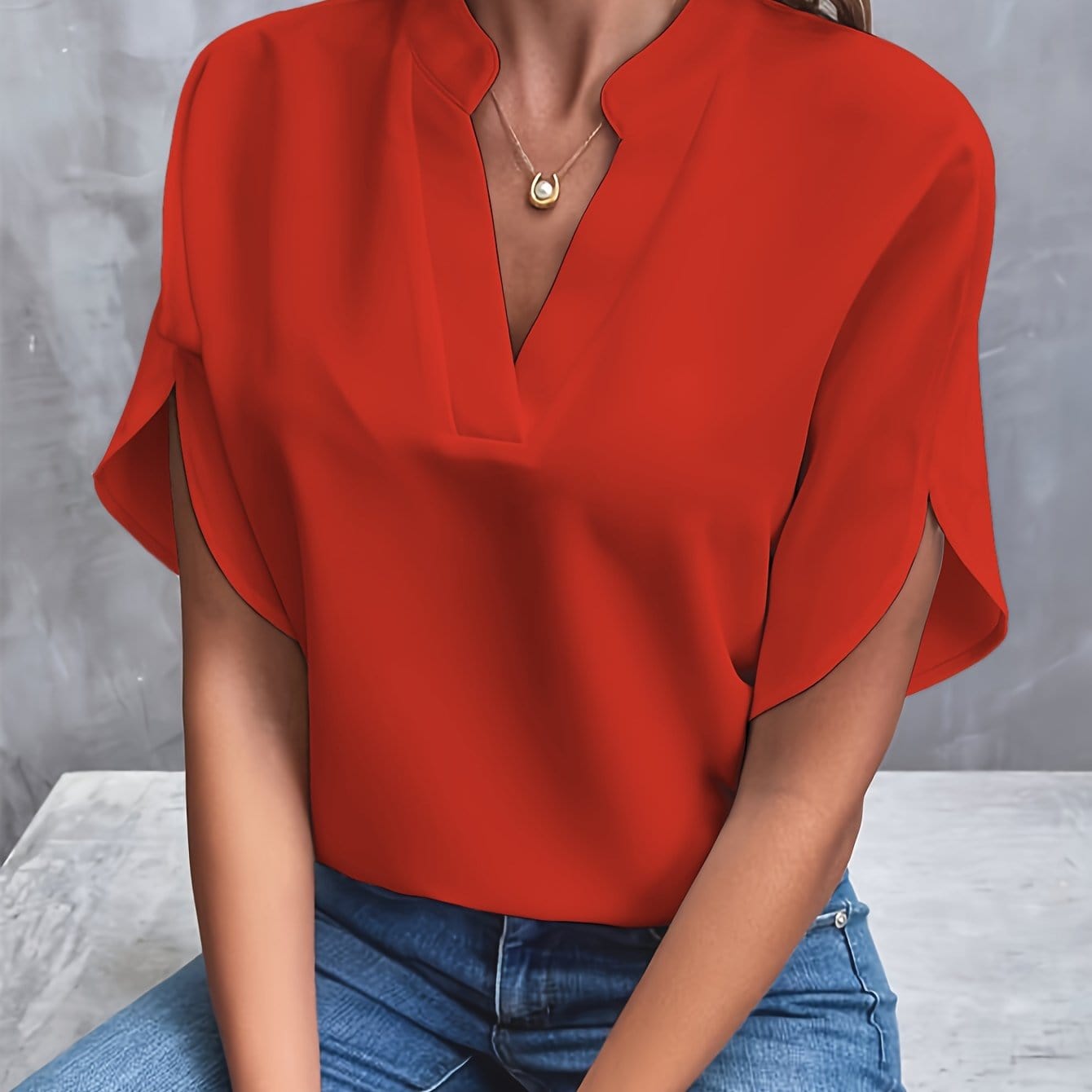 blouse en tissu doux avec drapé confortable pour un automne élégant