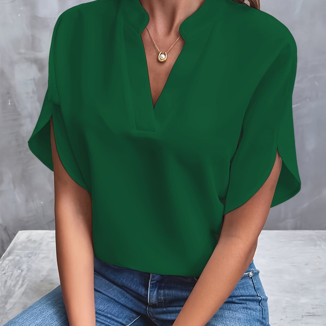 blouse en tissu doux avec drapé confortable pour un automne élégant