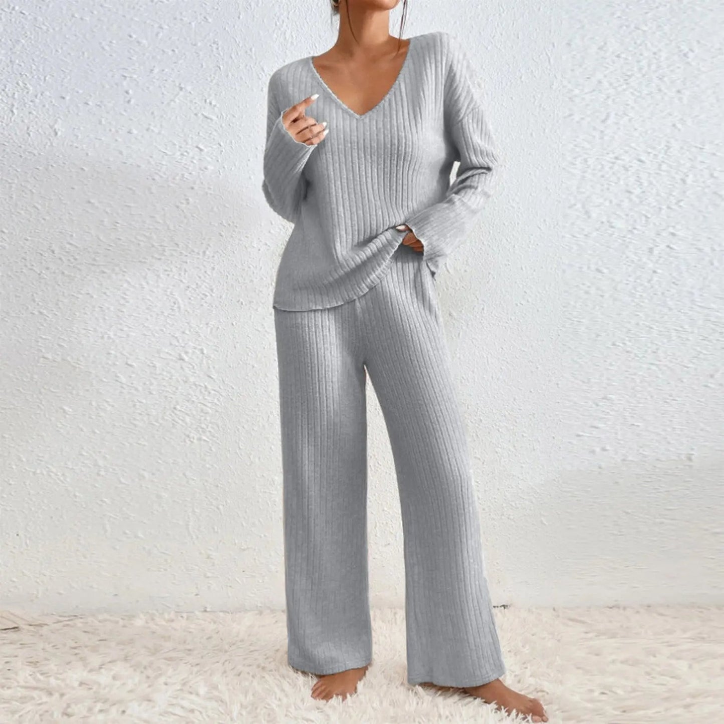 Ensemble Élégant à Deux Pièces en Tissu Léger pour Printemps