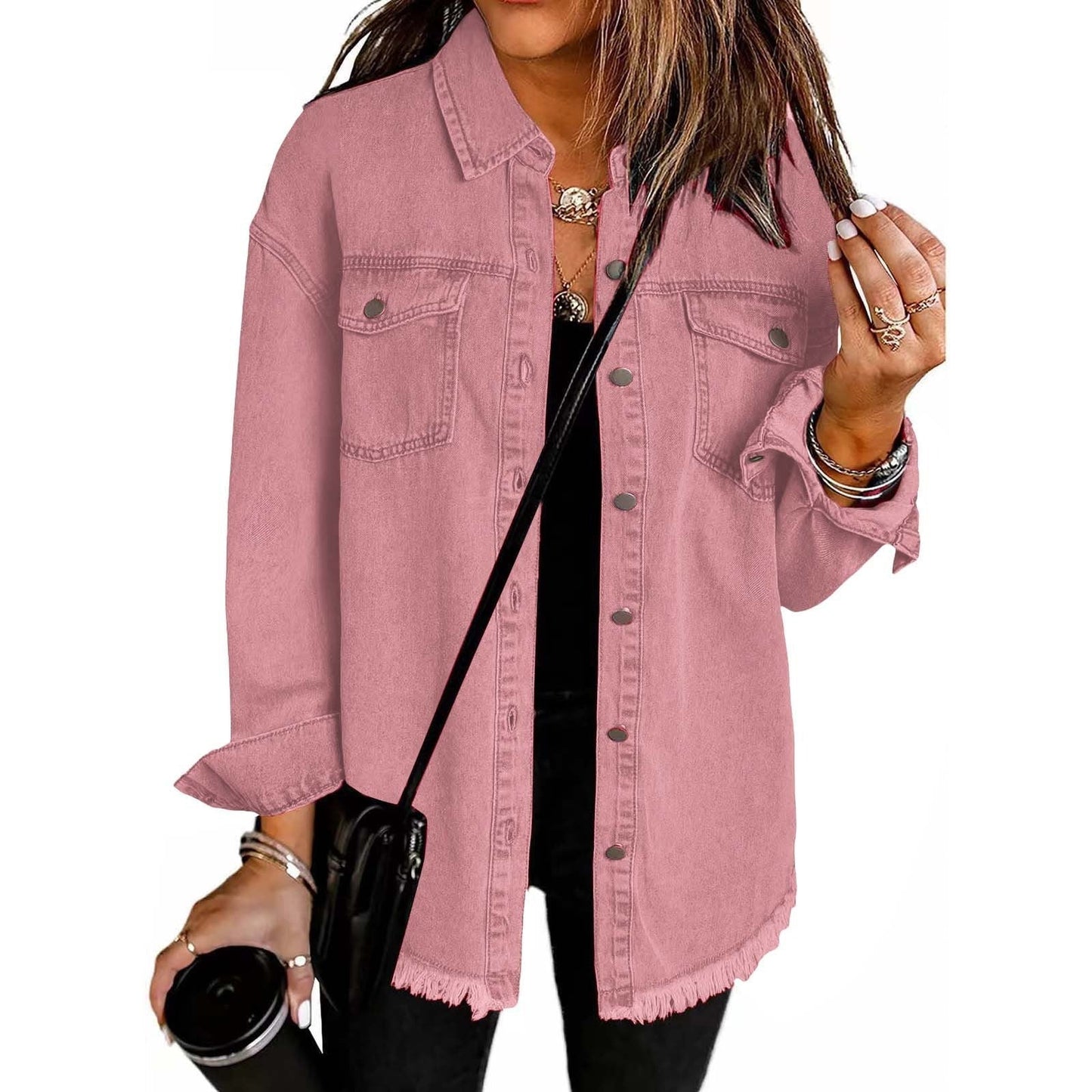 Veste en denim en coton, confortable et intemporelle pour toutes saisons