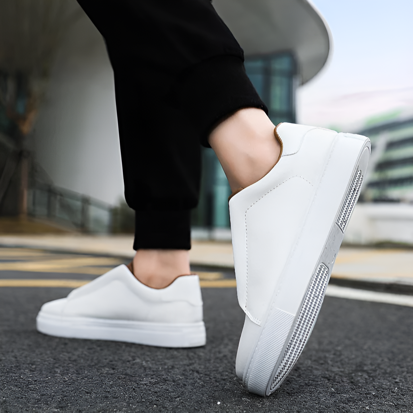 sneakers chic en cuir souple pour un confort élégant au quotidien