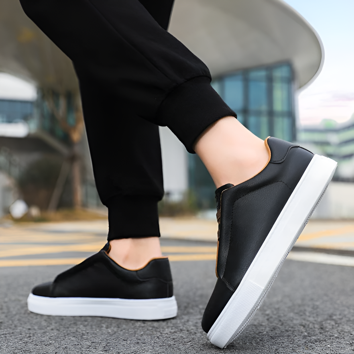 sneakers chic en cuir souple pour un confort élégant au quotidien