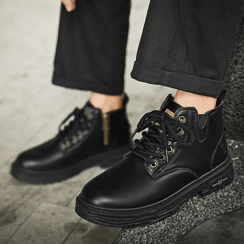 bottes casual en cuir, élégance intemporelle pour l'automne-hiver