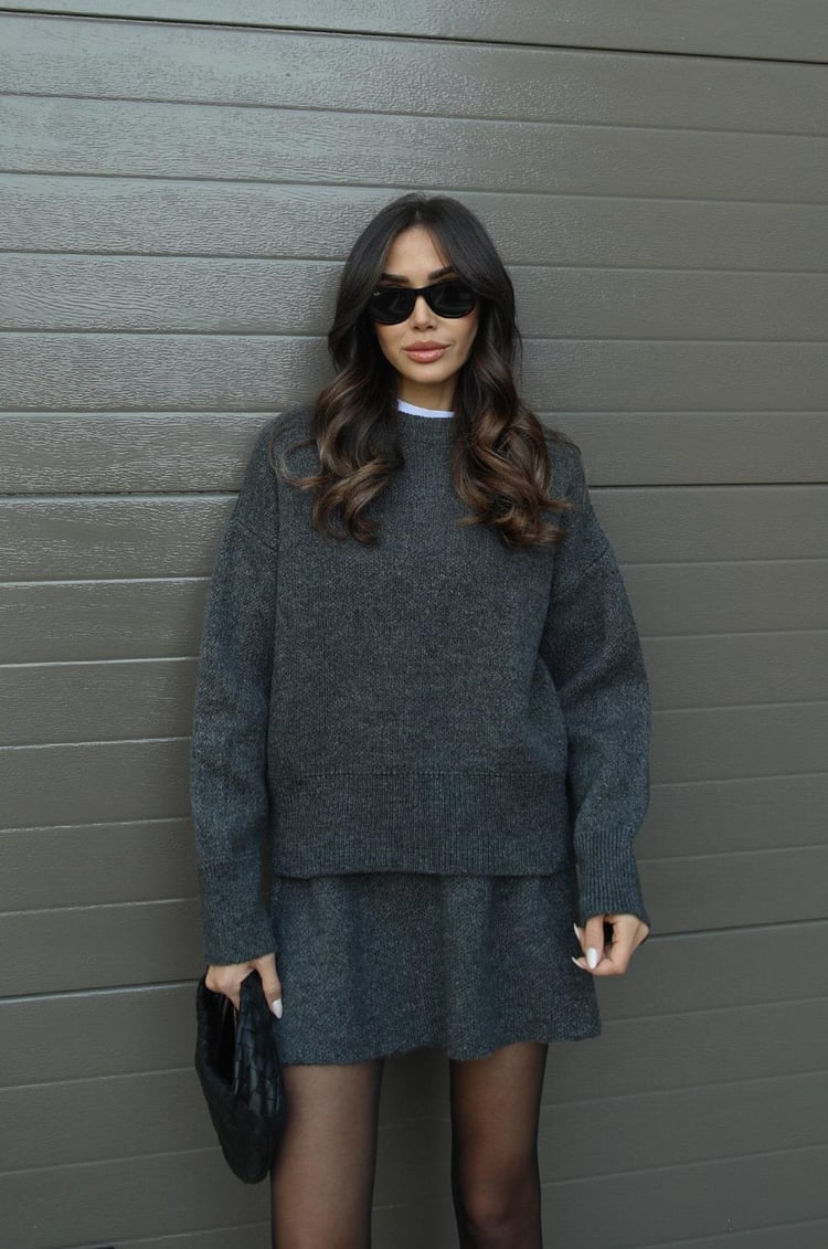 Ensemble de Vêtements Tricotés Confortables pour Automne-Hiver