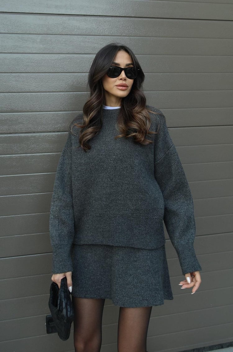 Ensemble de Vêtements Tricotés Confortables pour Automne-Hiver