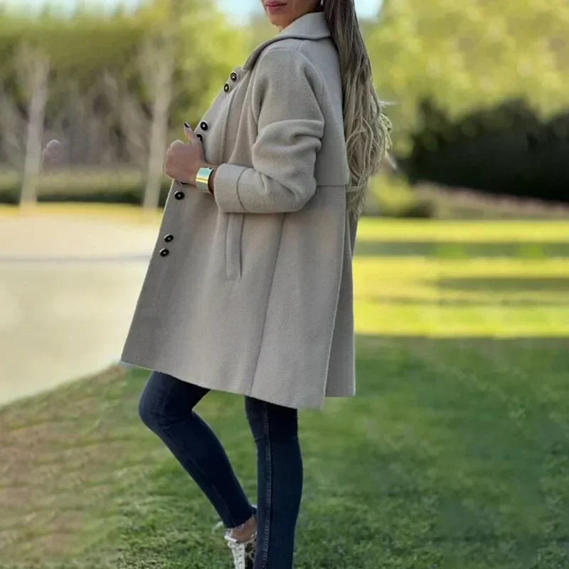 Veste casual en tissu de qualité, confortable pour l'automne