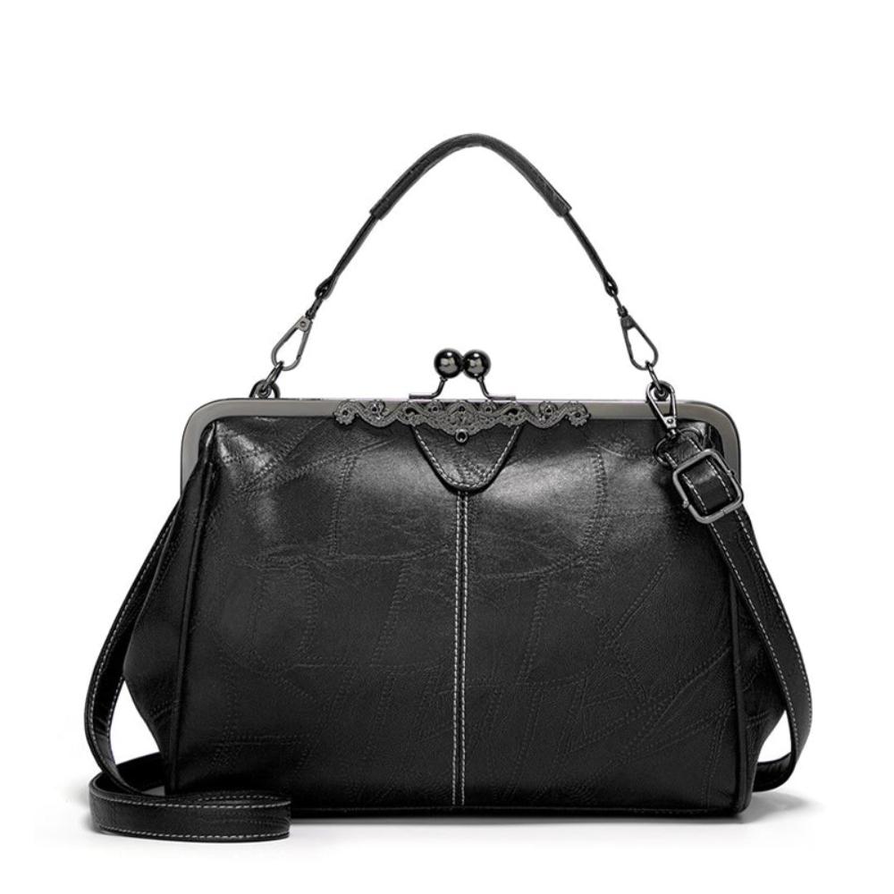 sac vintage en cuir de qualité avec fermeture à rabat élégante