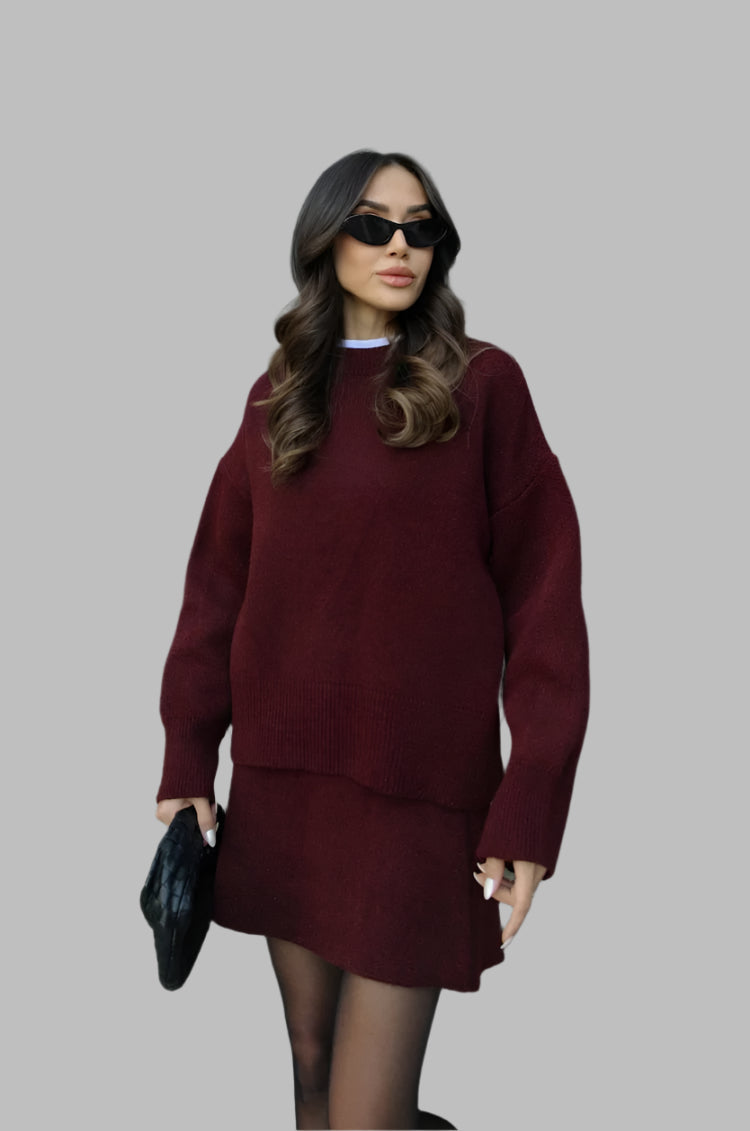 Ensemble de Vêtements Tricotés Confortables pour Automne-Hiver