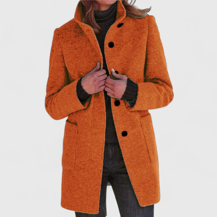Manteau en mélange de laine pour un confort élégant en automne