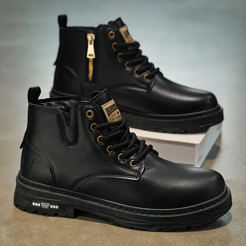 bottes casual en cuir, élégance intemporelle pour l'automne-hiver