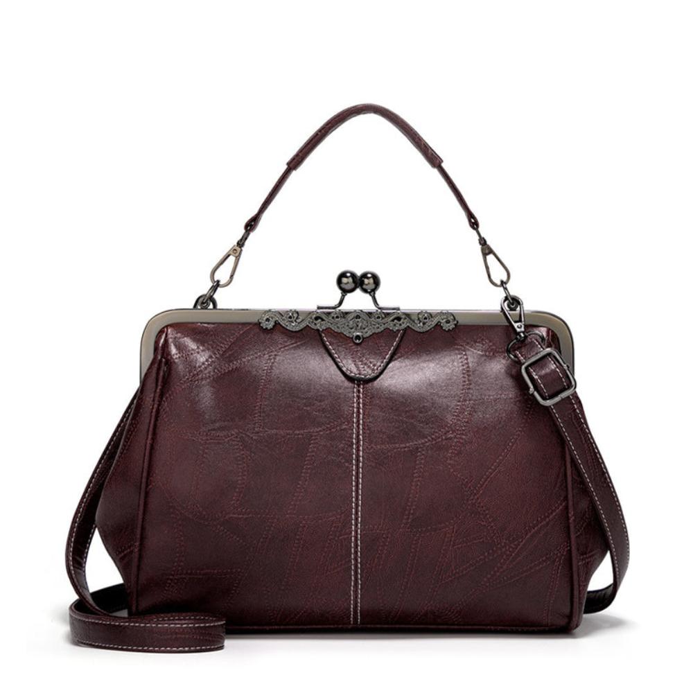 sac vintage en cuir de qualité avec fermeture à rabat élégante