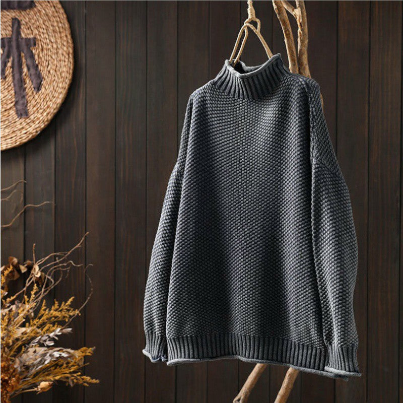 pull oversized en laine douce pour un confort élégant en automne