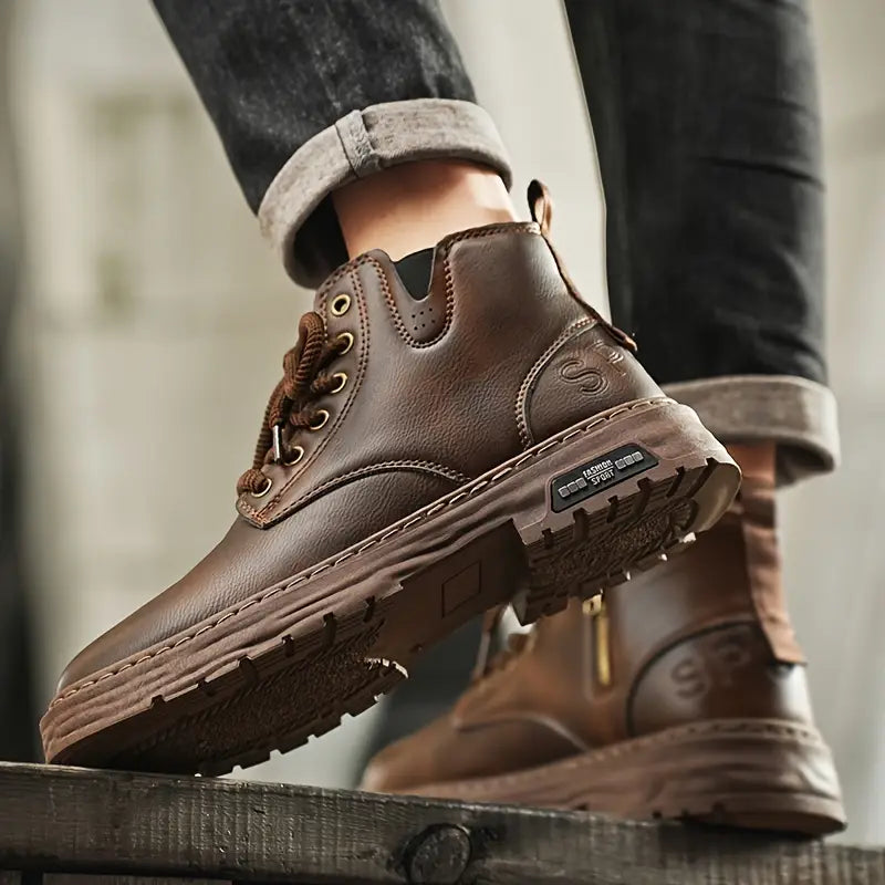 bottes casual en cuir, élégance intemporelle pour l'automne-hiver