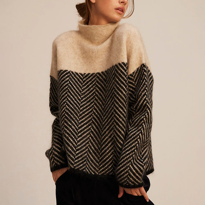 Pull col roulé en laine de qualité, confortable et intemporel pour l'automne