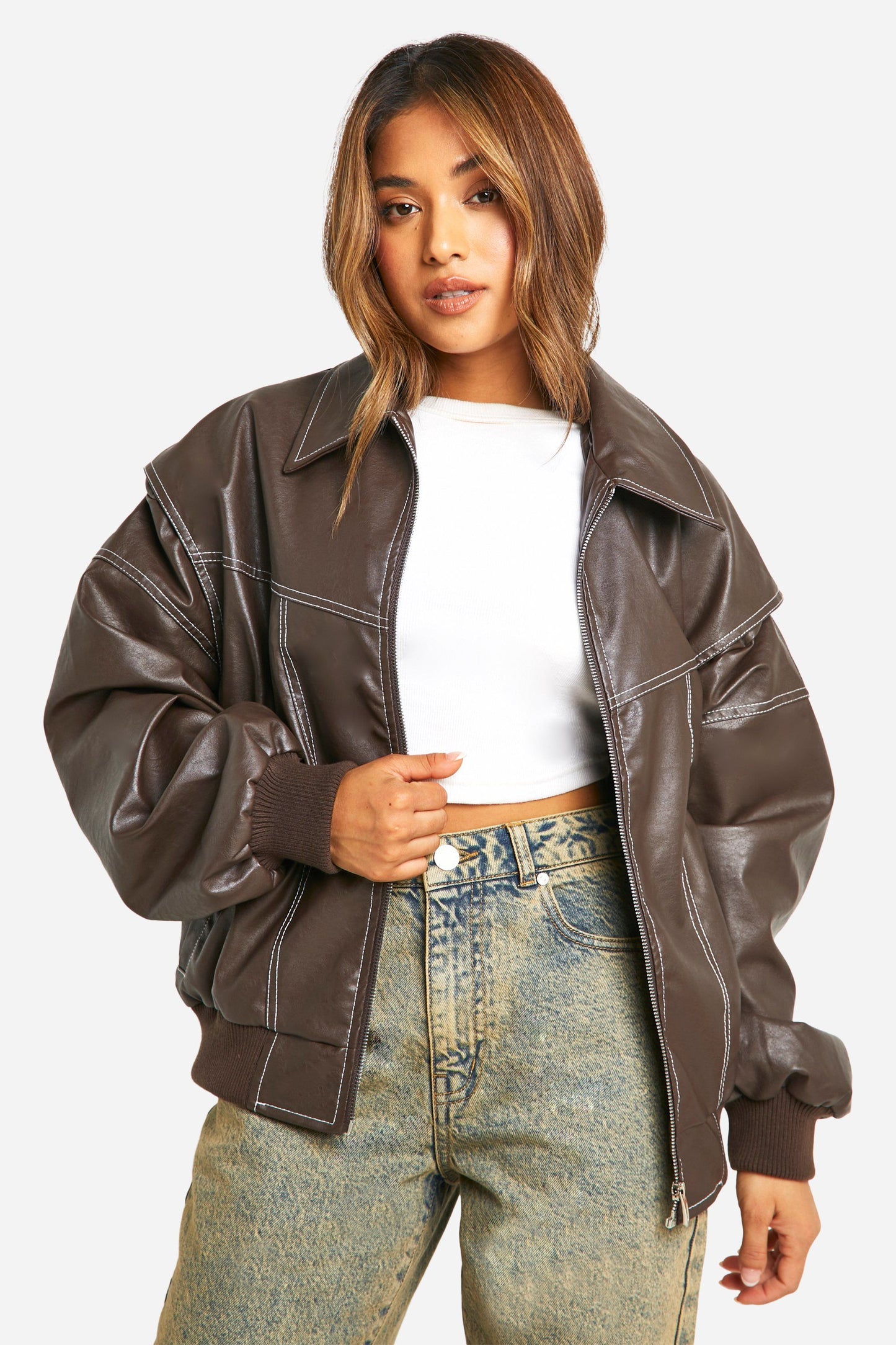 Veste bomber en tissu léger, élégance intemporelle pour l'automne