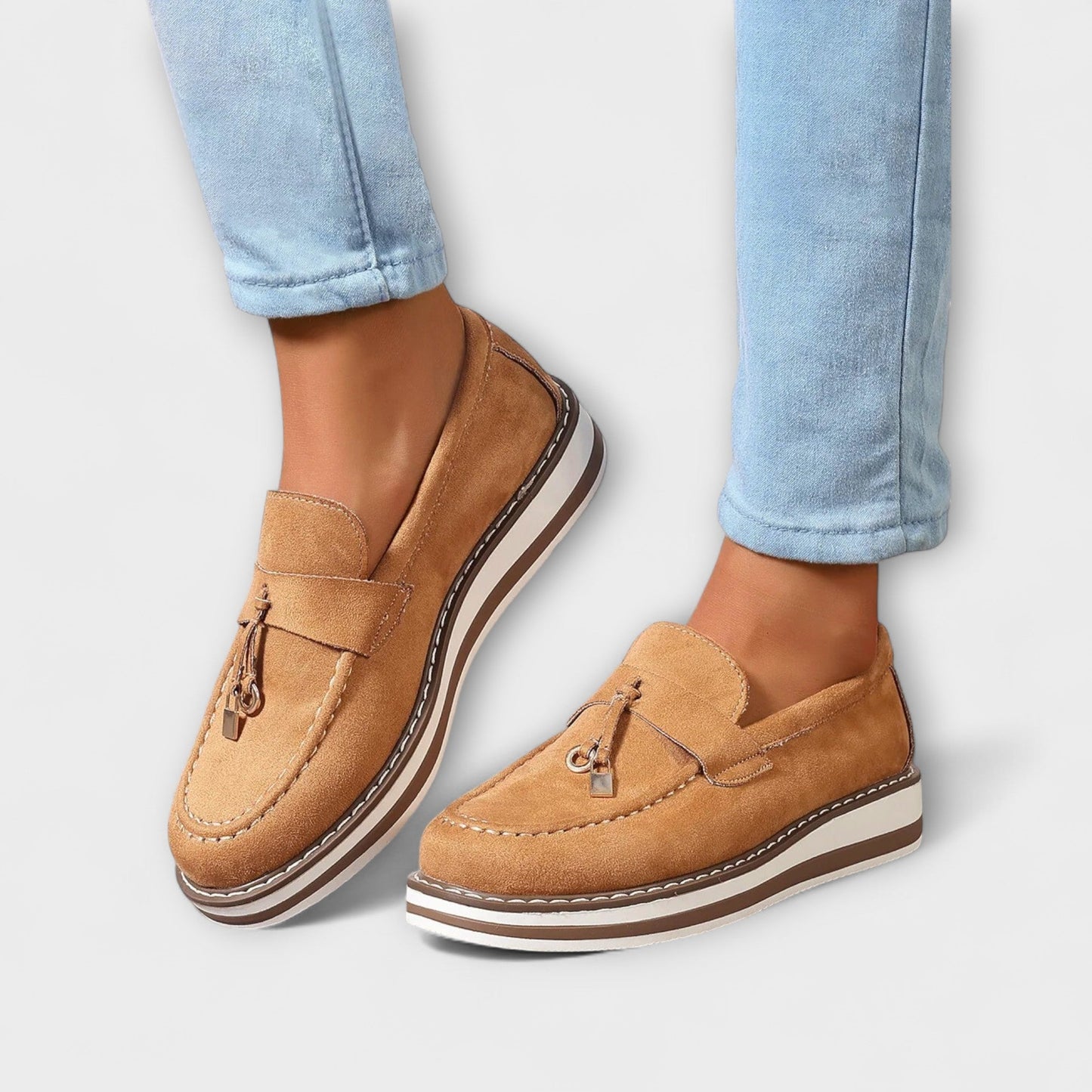 mocassins décontractés en cuir souple pour un confort intemporel