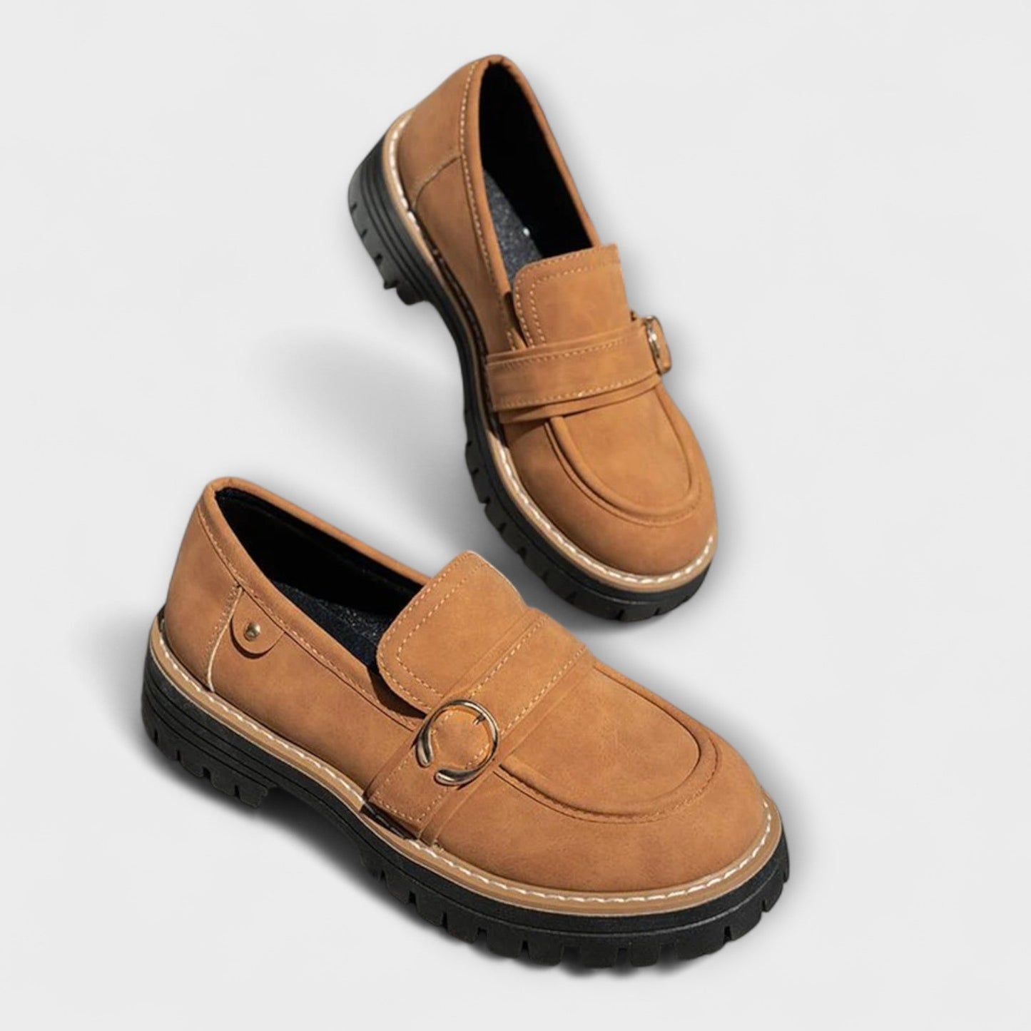 Mocassins décontractés en cuir, confortables et élégants pour l'automne