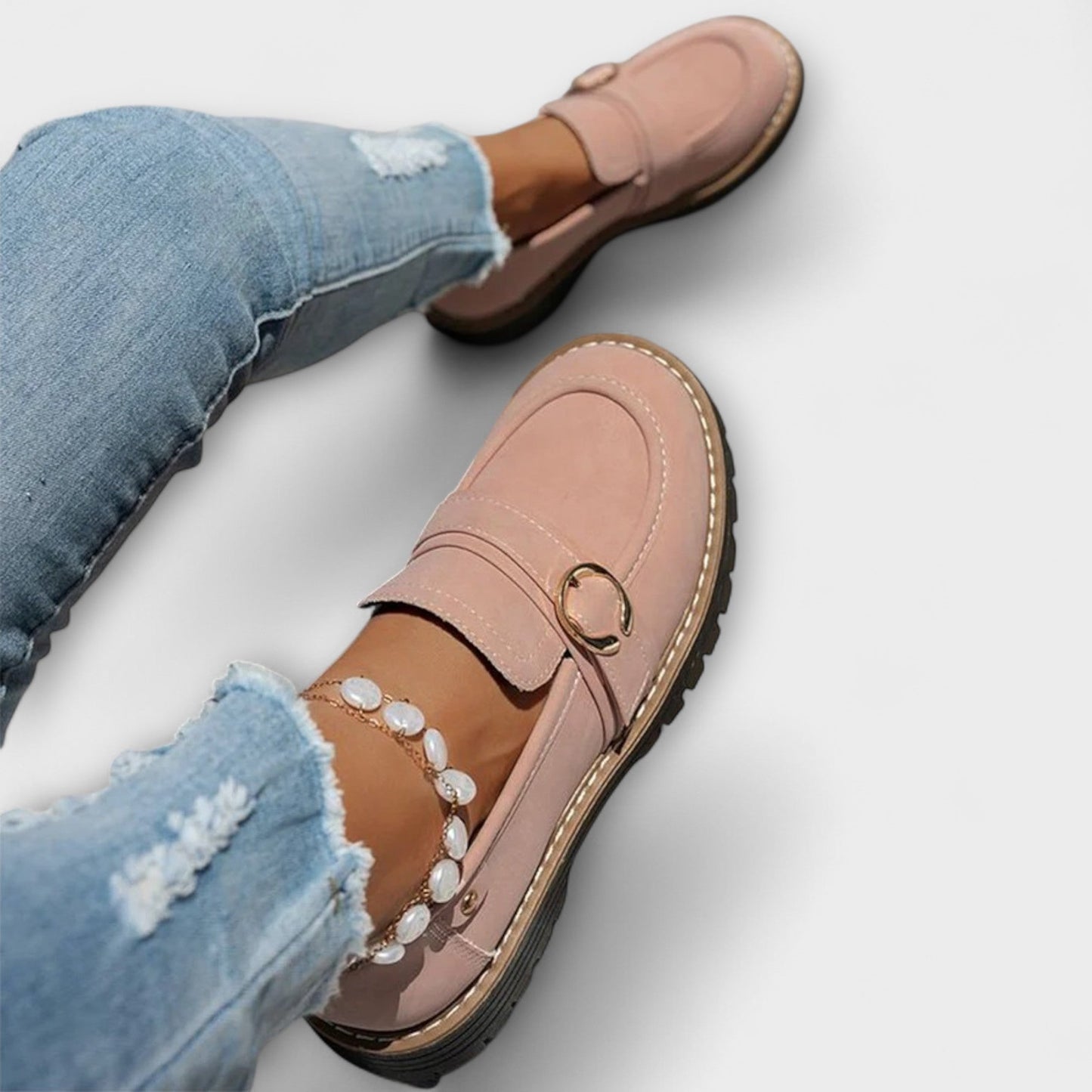 Mocassins décontractés en cuir, confortables et élégants pour l'automne