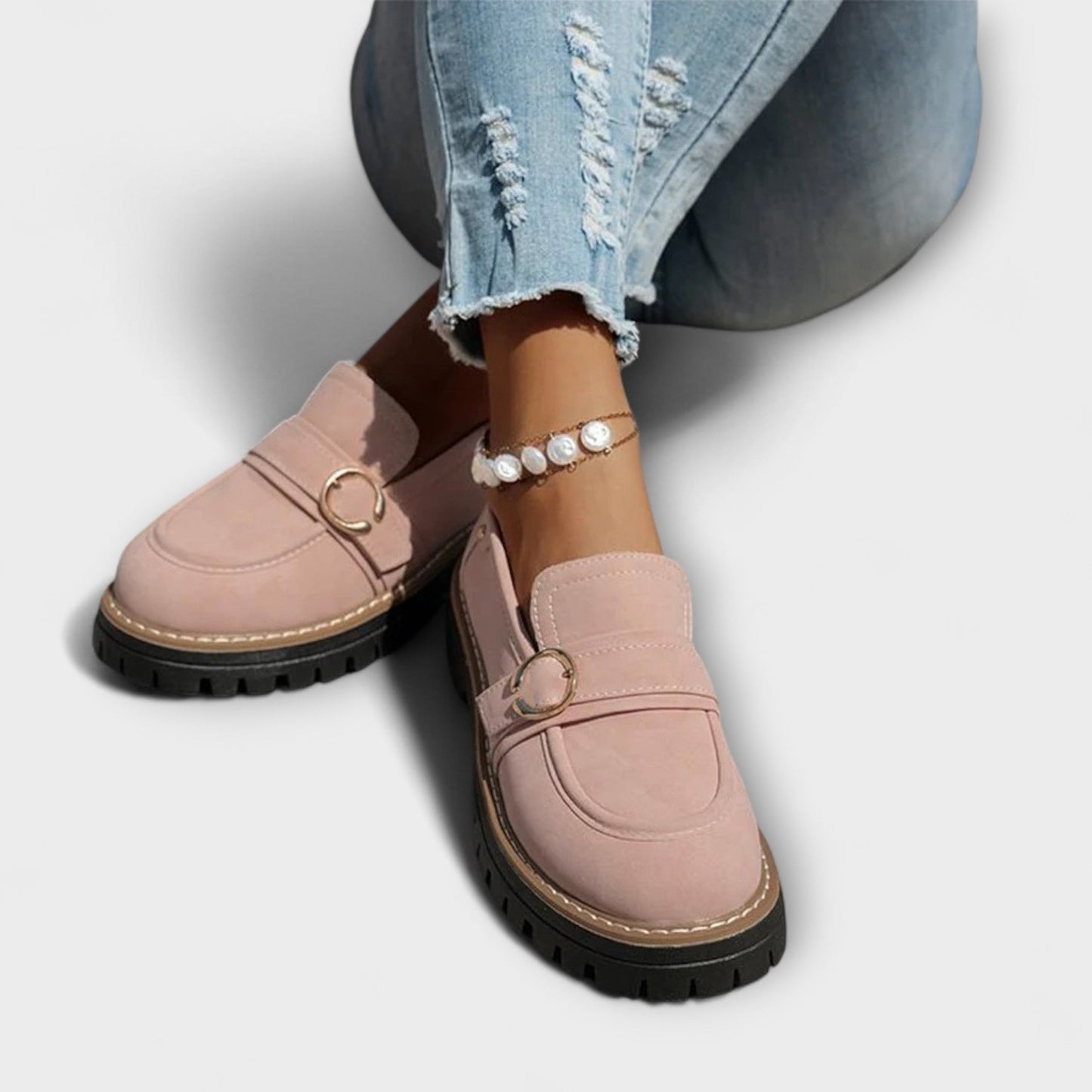 Mocassins décontractés en cuir, confortables et élégants pour l'automne