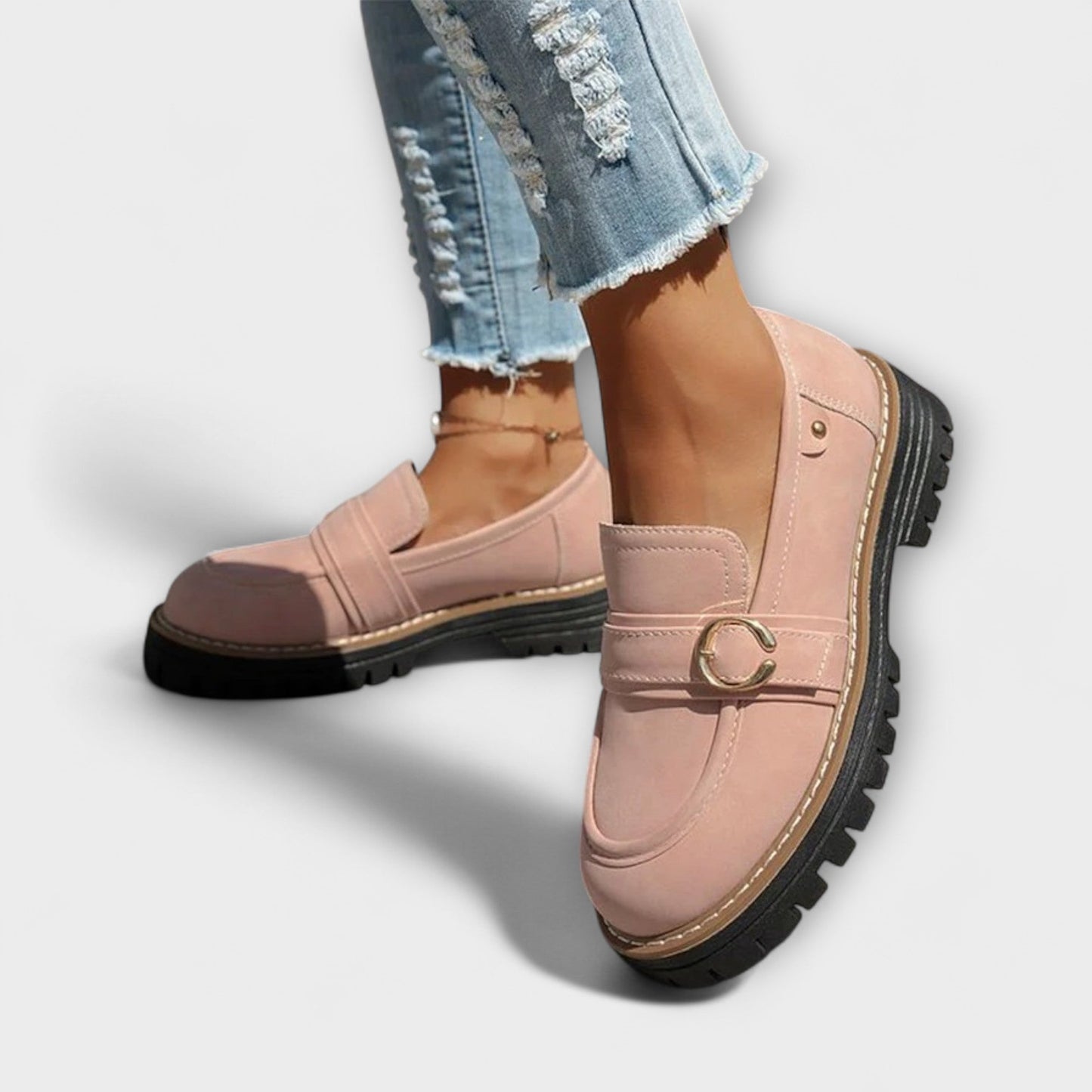 Mocassins décontractés en cuir, confortables et élégants pour l'automne