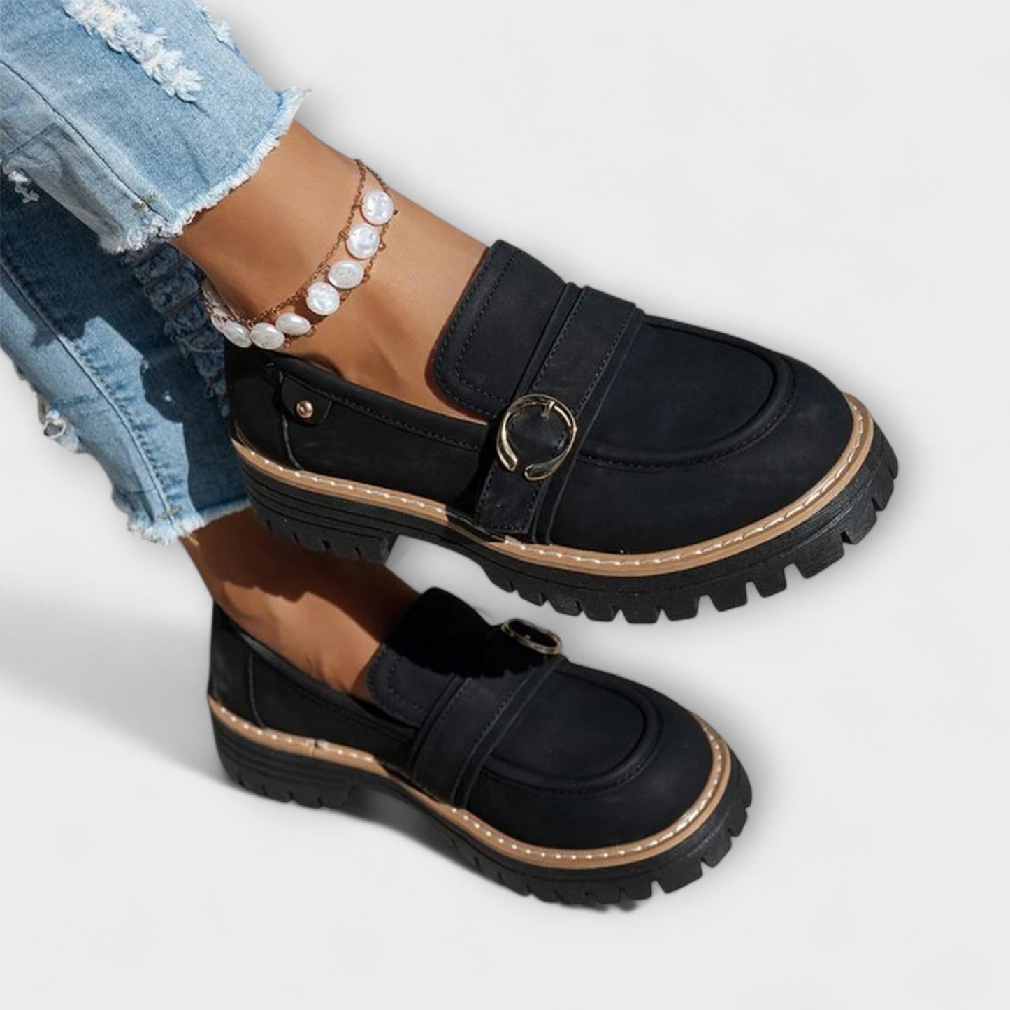 Mocassins décontractés en cuir, confortables et élégants pour l'automne
