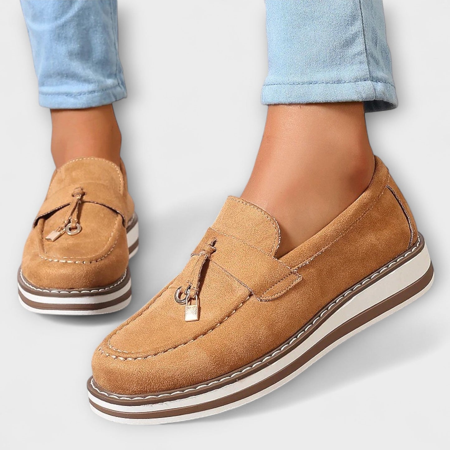 mocassins décontractés en cuir souple pour un confort intemporel