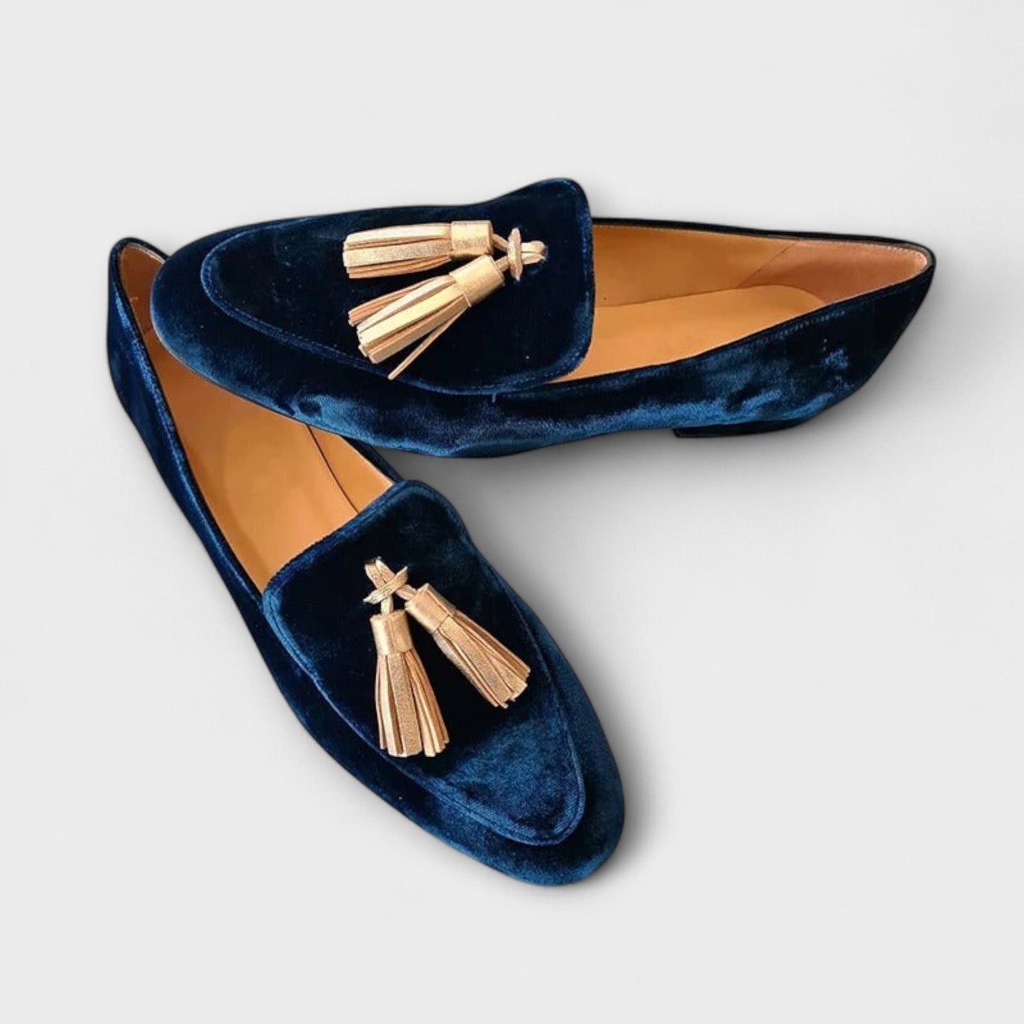 mocassins vintage en cuir avec franges pour un confort élégant