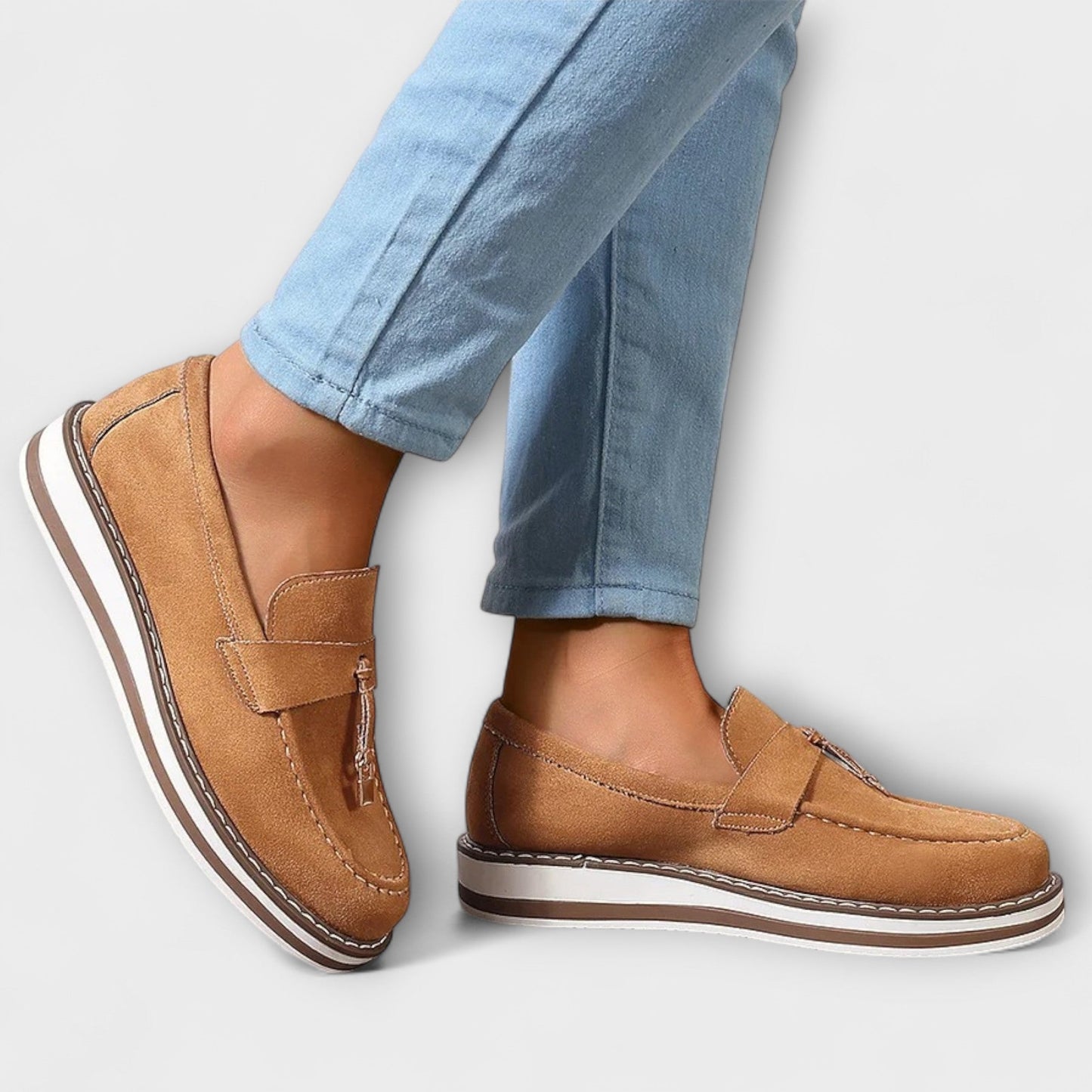 mocassins décontractés en cuir souple pour un confort intemporel