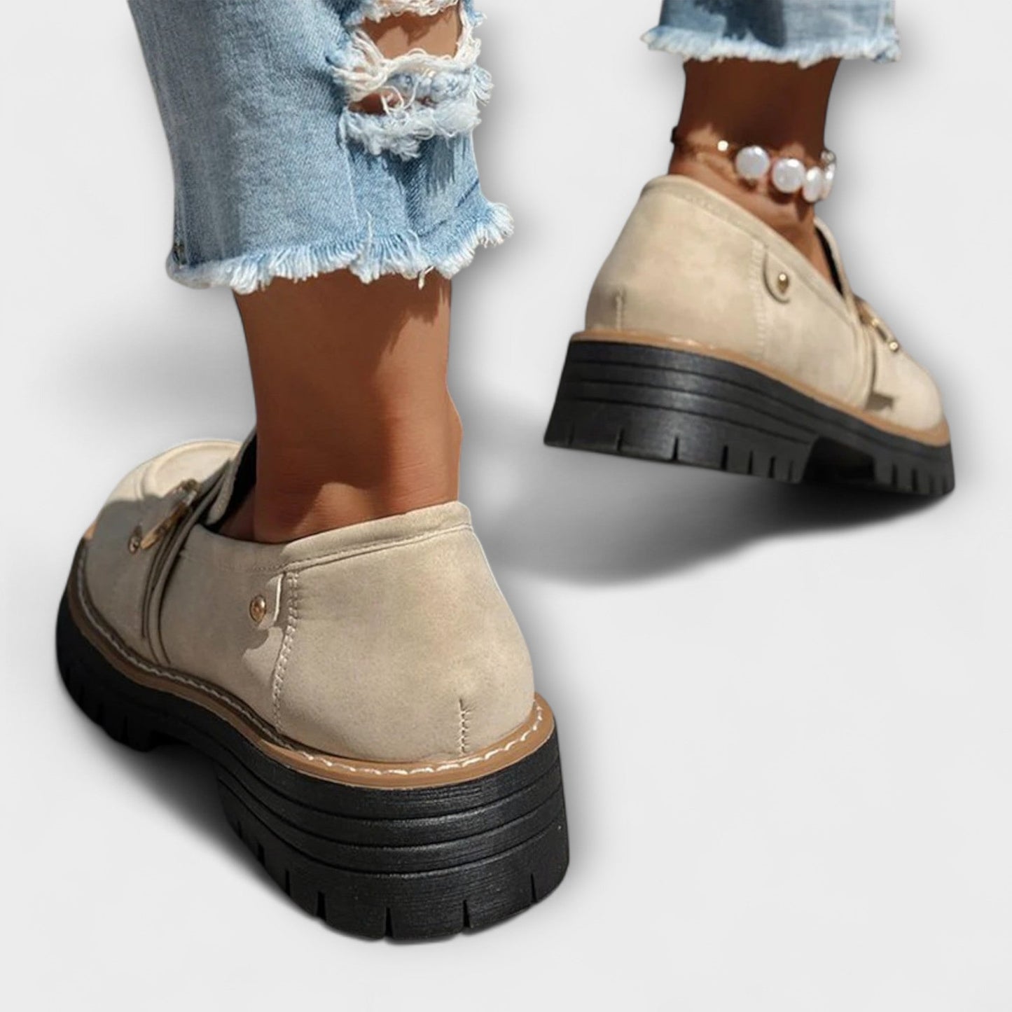 Mocassins décontractés en cuir, confortables et élégants pour l'automne
