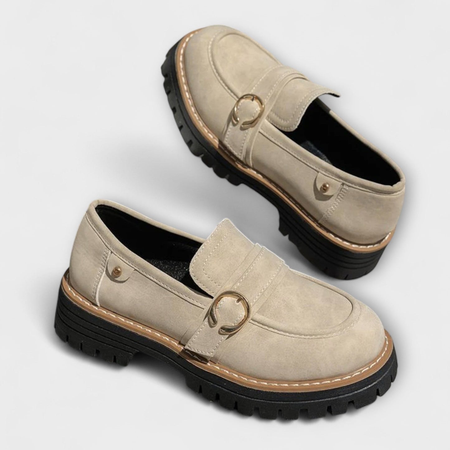 Mocassins décontractés en cuir, confortables et élégants pour l'automne