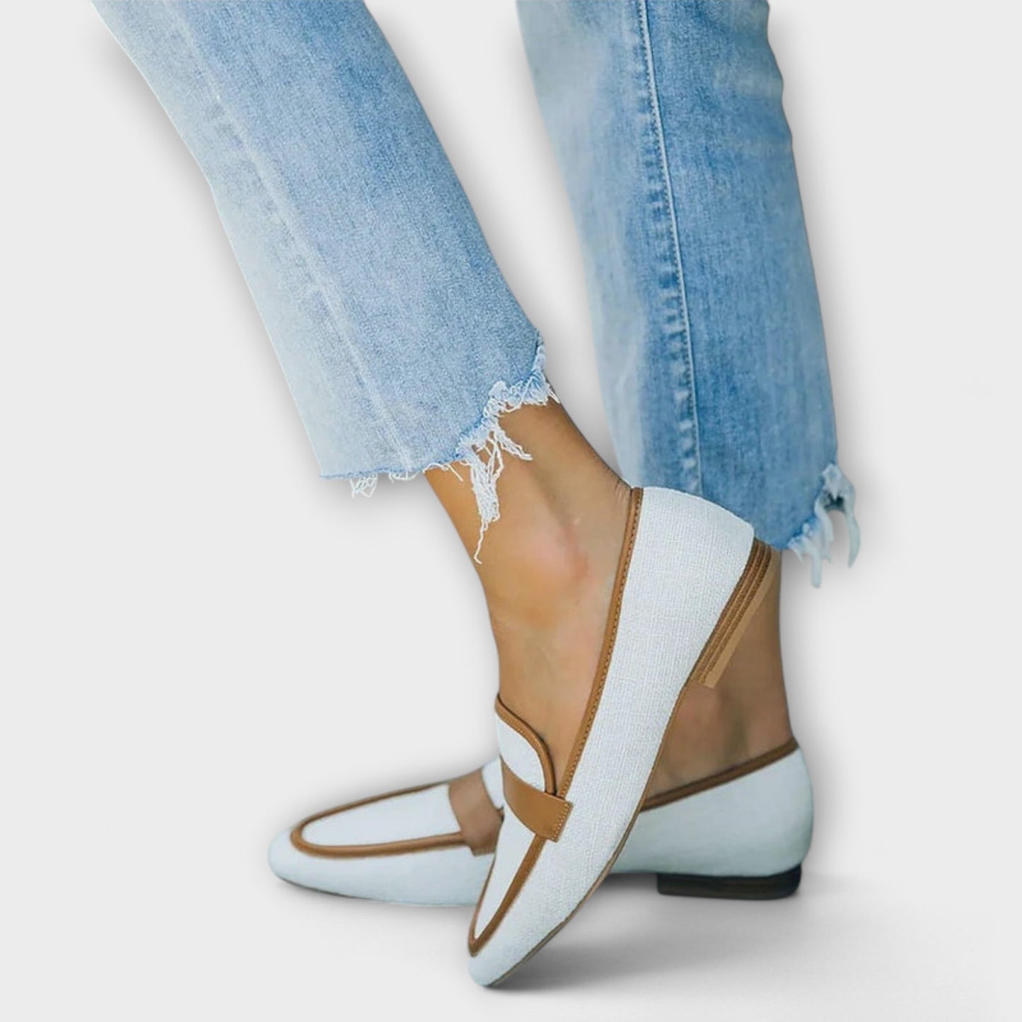 mocassins rétro en cuir souple pour un confort décontracté automnal