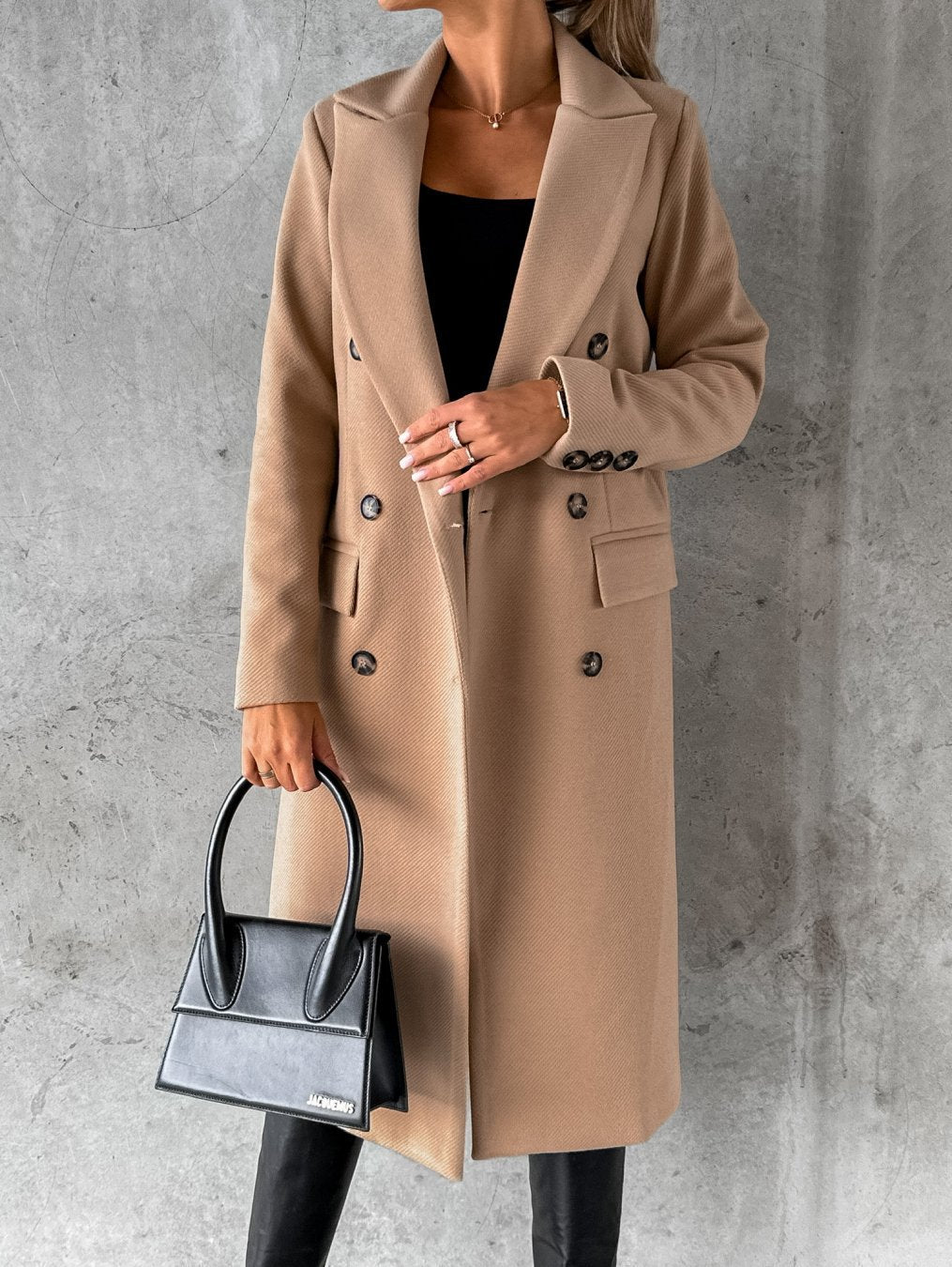 manteau d'hiver en laine, coupe élégante et confort optimal