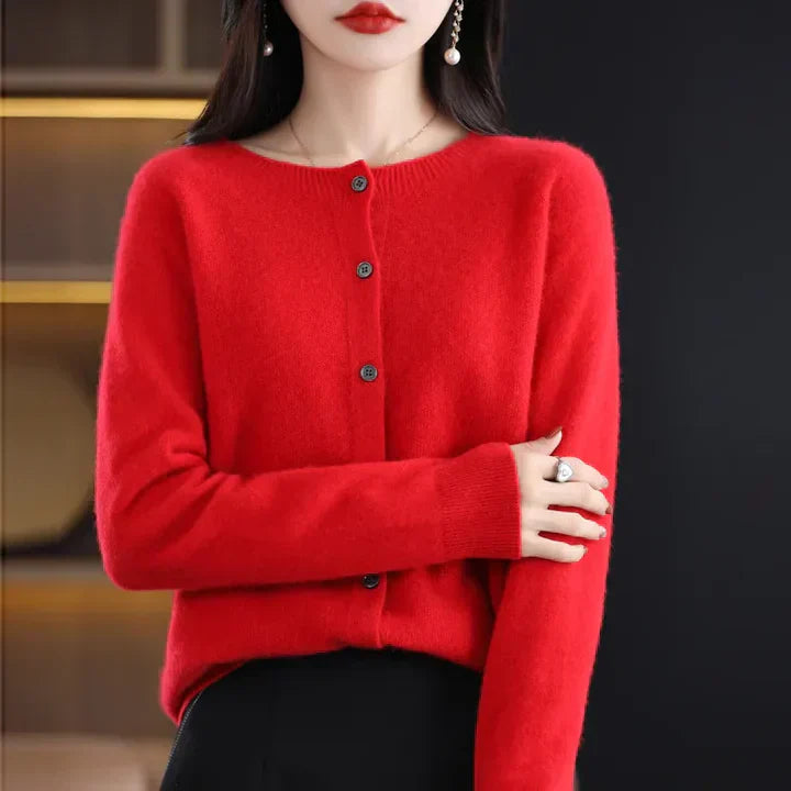 Cardigan en laine douce pour un confort élégant en automne
