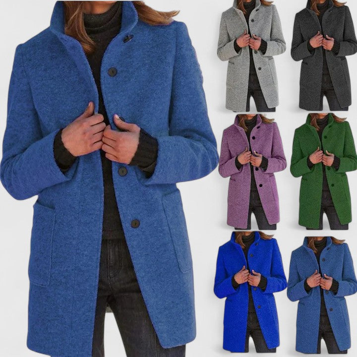 Manteau en mélange de laine pour un confort élégant en automne