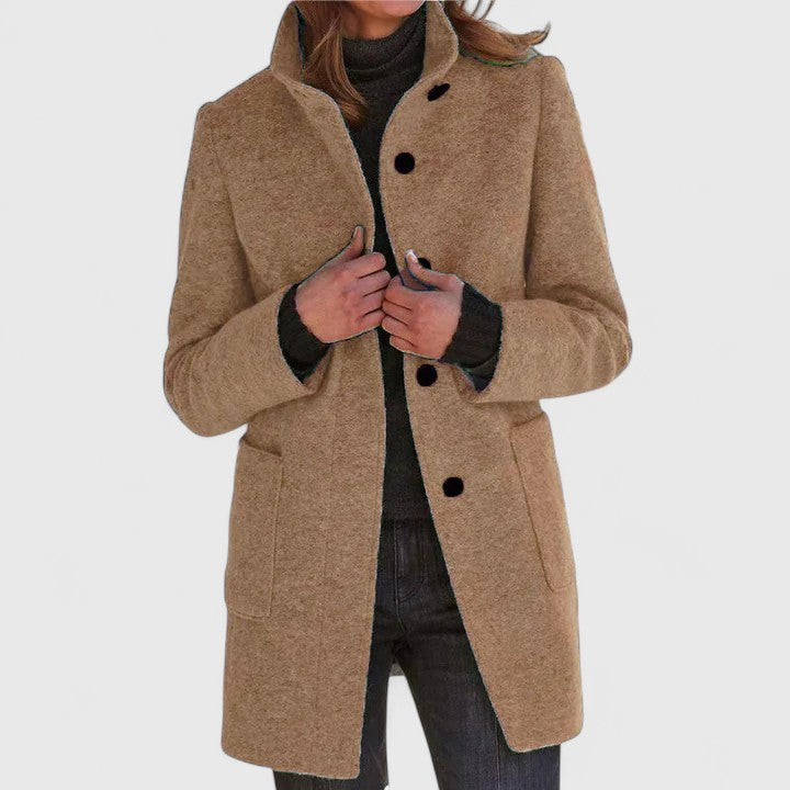 Manteau en mélange de laine pour un confort élégant en automne