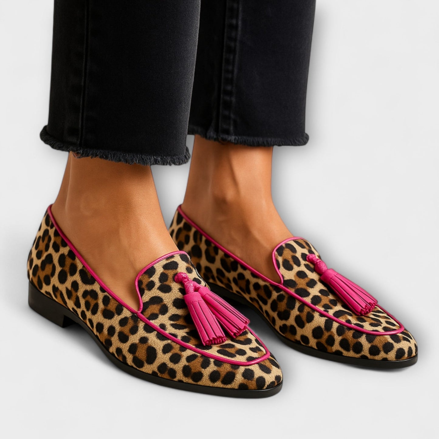 Mocassins en cuir avec franges, élégance et confort pour l'automne