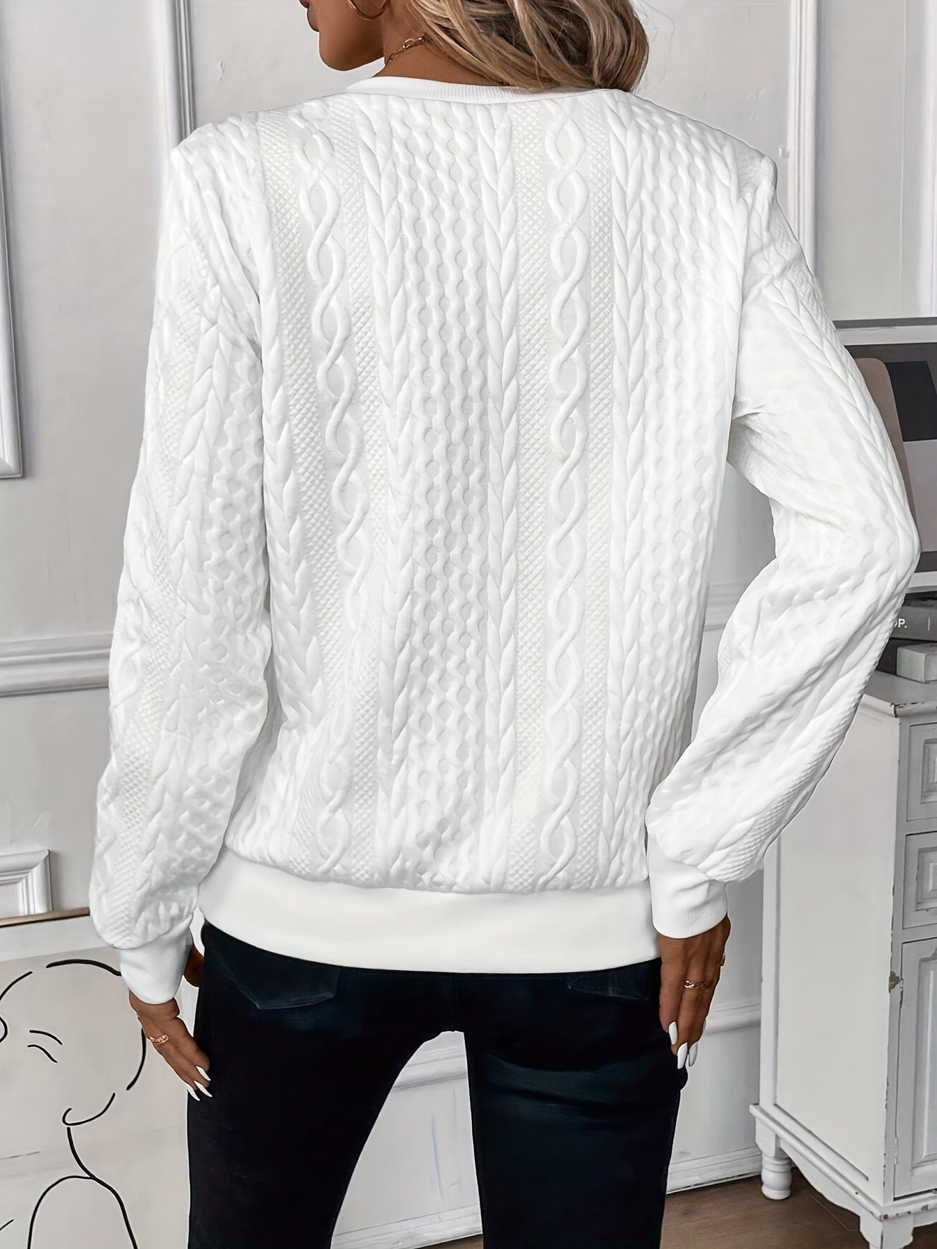 Pull élégant en laine douce, confortable pour l'automne
