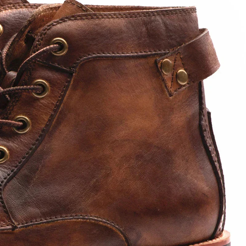 bottes en cuir pour homme, confort et élégance intemporelle