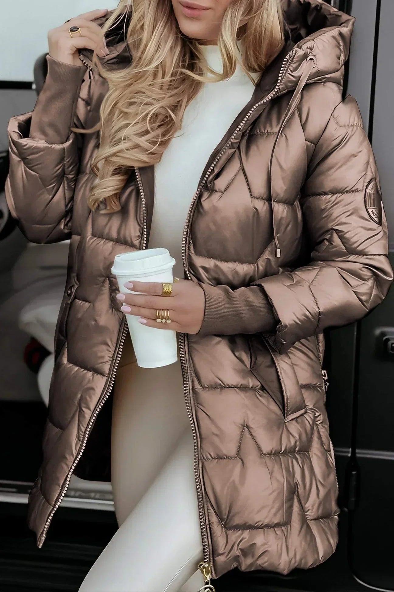 manteau d'hiver élégant en laine, chaud et confortable pour l'hiver
