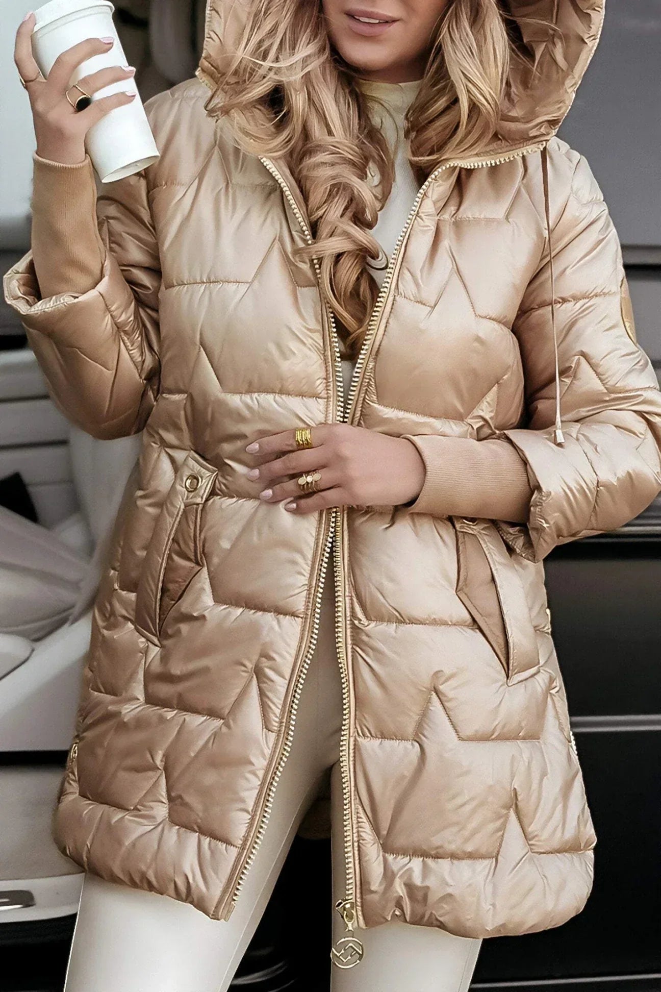 manteau d'hiver élégant en laine, chaud et confortable pour l'hiver