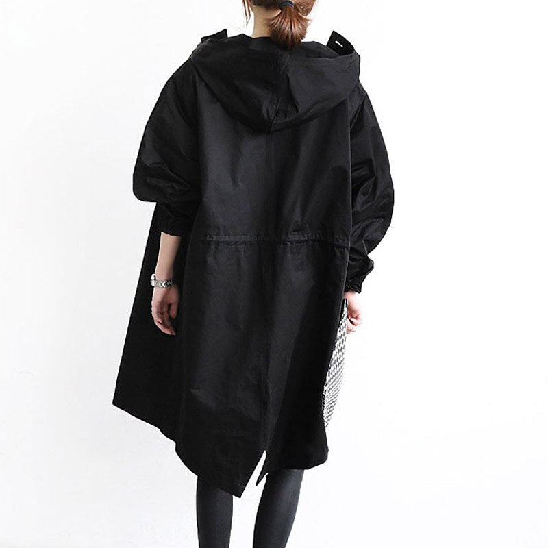 Trench coat élégant en laine, coupe intemporelle pour l'automne