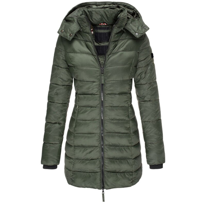 veste longue en duvet pour un confort élégant en automne-hiver