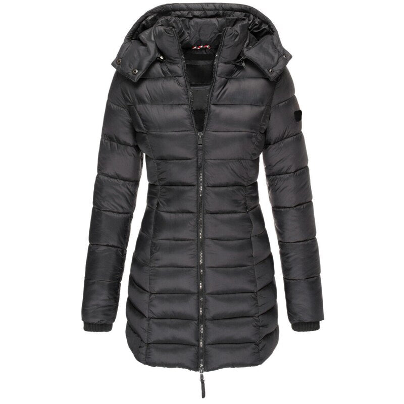 veste longue en duvet pour un confort élégant en automne-hiver