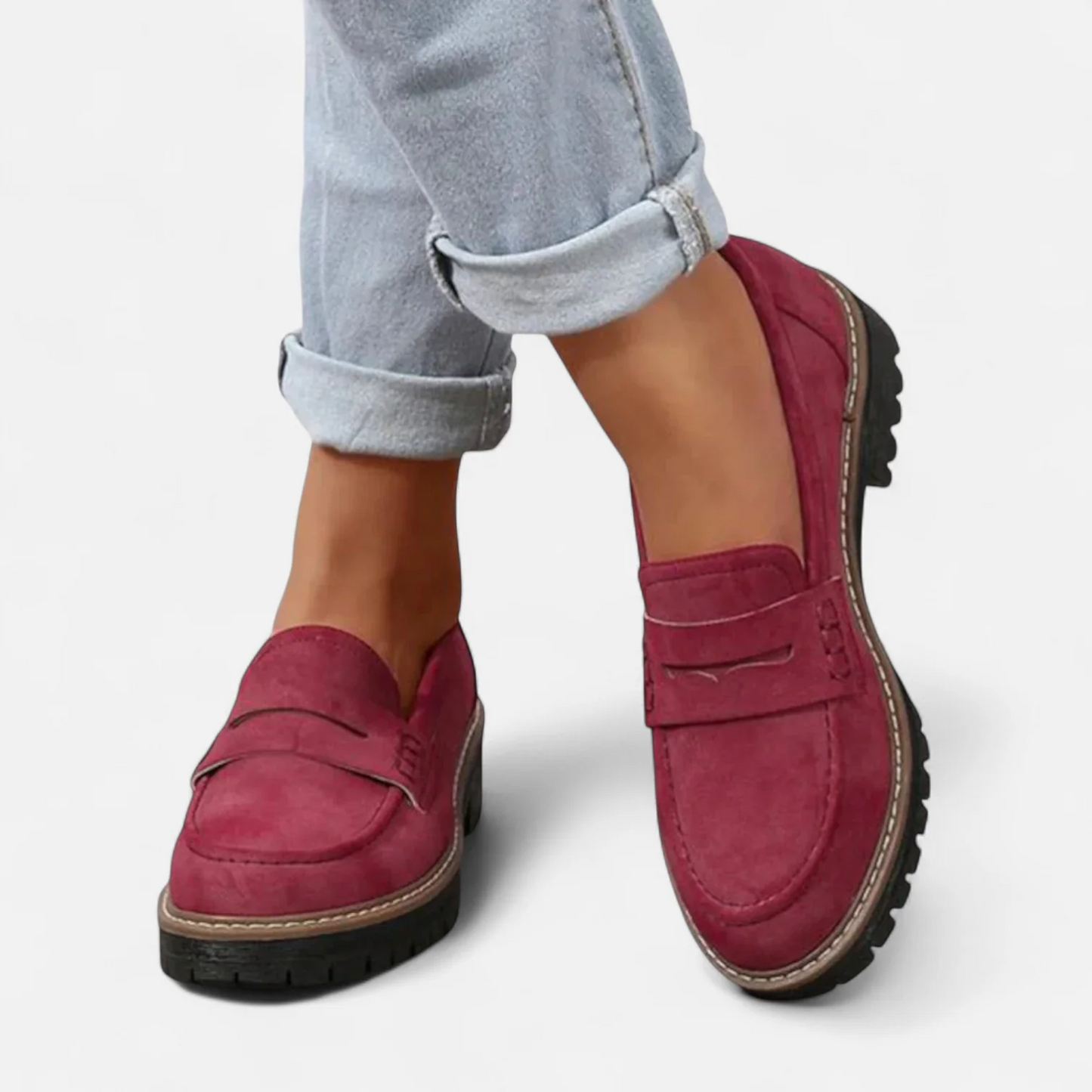 chaussures orthopédiques slip-on en cuir pour un confort quotidien