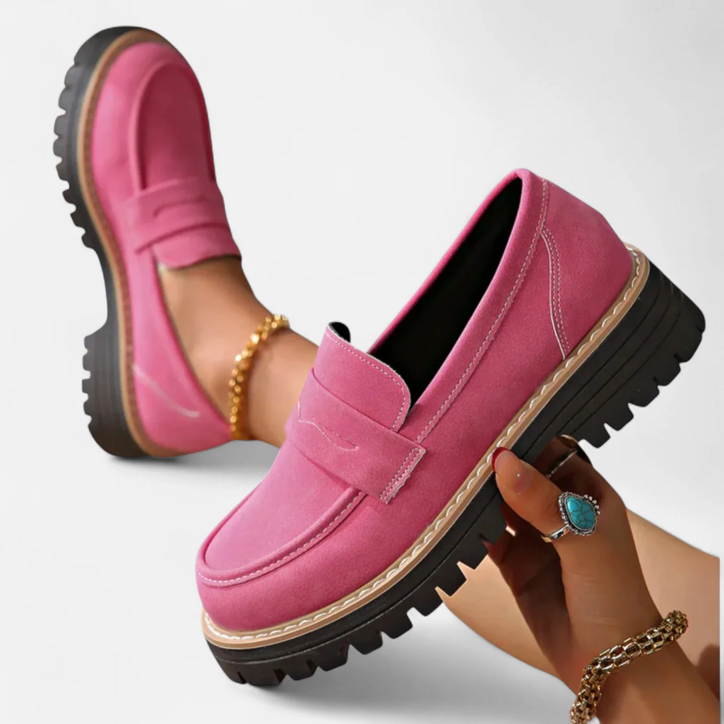 chaussures orthopédiques slip-on en cuir pour un confort quotidien