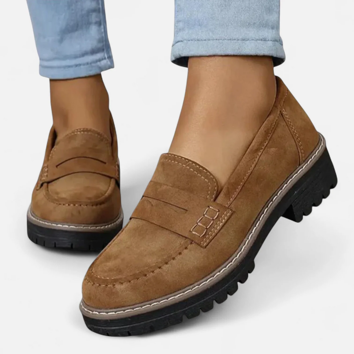 chaussures orthopédiques slip-on en cuir pour un confort quotidien